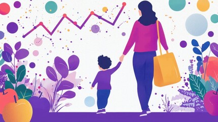 Childcare Policies - Pastel Dropoff Scene