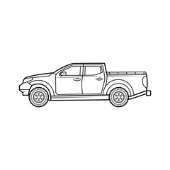 car outline on white background