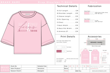 Soft Pink Inspirational T-Shirt - Focus and Keep Moving Forward