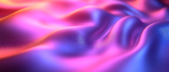 Obraz premium Abstract pink and blue wavy fabric texture.