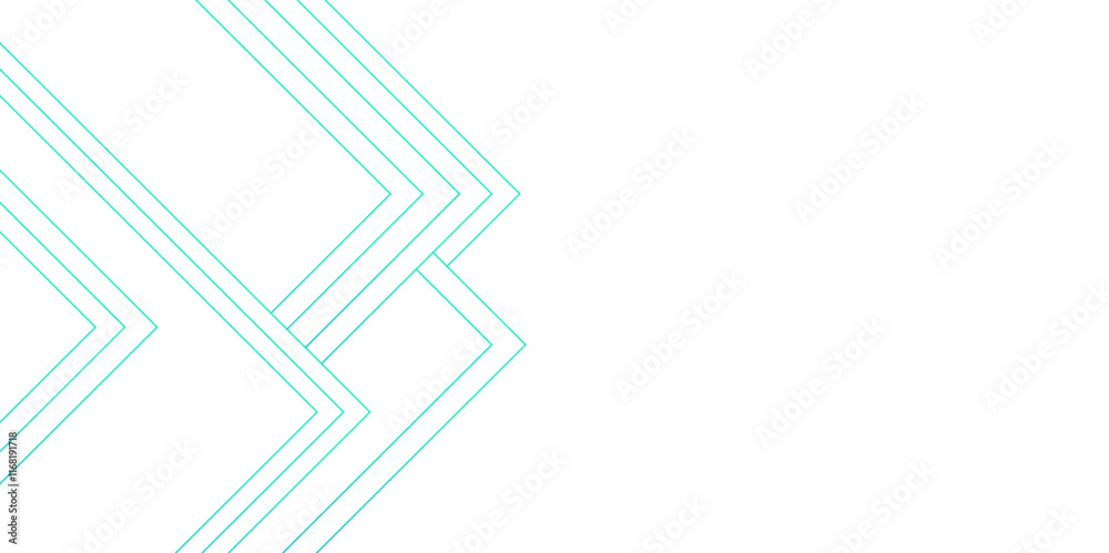 Poster minimalist geometric line pattern with aqua and blue hues .abstract linear design for modern backgro