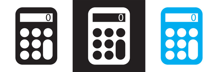 Calculator vector icon. Accounting icon. isolated on white and black background. vector illustration. EPS 10