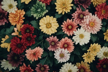 Colorful chrysanthemum flower background. (1)
