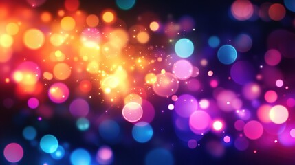 Modern Digital Art with Vibrant Colorful Light Streaks on Dark Background: Abstract Visuals for Tech Design and Creative Projects