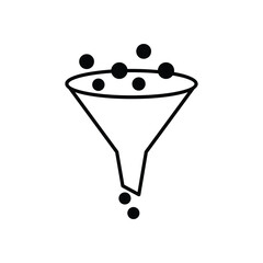 Conversion Rate Optimization icon isolated on a white background. Vector illustration.