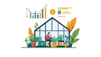 Sustainable Farming Policies - Colorful Greenhouse