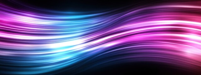 Fototapeta premium Colorful abstract wave patterns in vibrant hues of blue and purple, creating a mesmerizing visual effect.