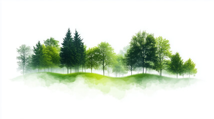 Fototapeta premium Tranquil Forest Landscape