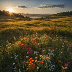Leonardo_Kino_XL_Sunlit_Meadows_Vibrant_wildflower_meadows_ill_0 