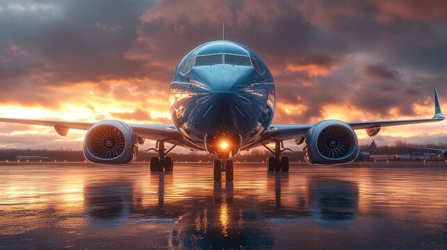 Boeing 737 MAX Airplane on Tarmac at Le Bourget Airport Paris Air Show June 2025