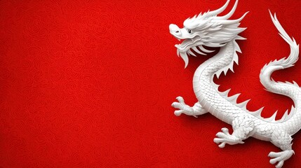 Majestic Chinese Dragon Shimmering with Captivating Brilliance   A Mythical Creature Adorned with Mesmerizing Gem like Ornamentations Radiating a Powerful and Enchanting Presence