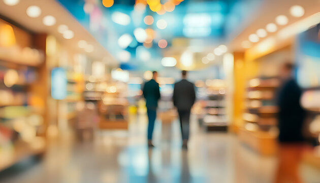 Business Professionals Discussing in a Grocery Store Aisle