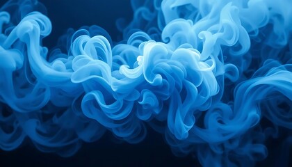 Obraz premium Mesmerizing Blue Smoke with Ethereal Luminance