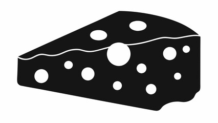 Cheese Silhouette Vector Illustration - High-Quality Free Download.