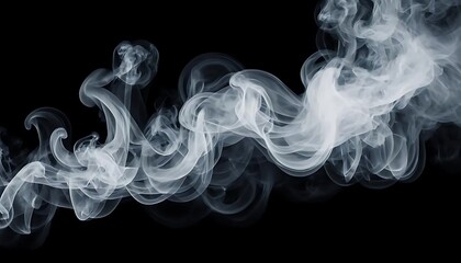 Mystifying Smoke Mist: An Ethereal Dance on Black