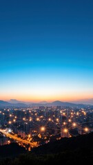 Fototapeta premium Smart city interconnected through advanced technology, enhancing urban life and sustainability for future generations.