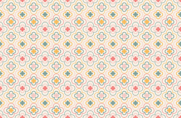 Pattern background for design. Colorful shapes seamless pattern background.