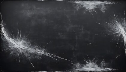 Obraz premium Vintage Texture: Dusty Scratched Blackboard with Dark Stains