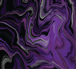 Abstract Purple and Black Marble Texture with Fluid Swirls, Perfect for Luxury Branding, Digital Art, Interior Design, and Modern Aesthetic Projects