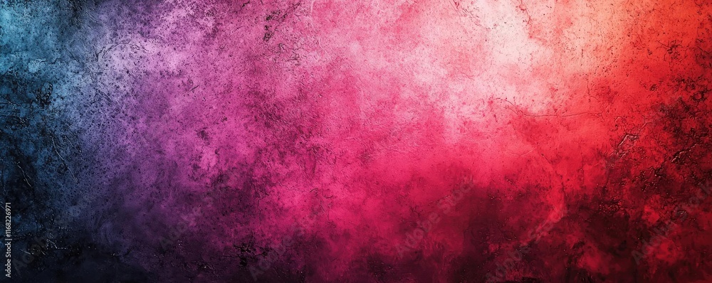 Poster grungy abstract background idea. vibrant abstract background blending hues of blue, pink, and red fo