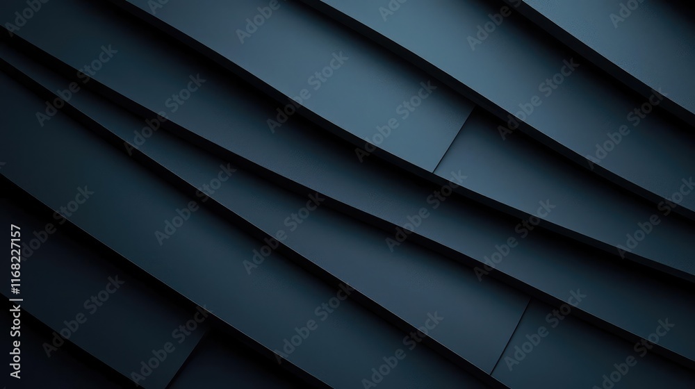 Poster Grungy abstract background idea. Abstract close-up of layered architectural panels creating dynamic shadows and texture.