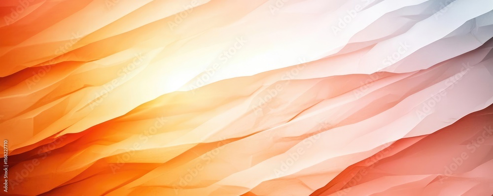 Poster Grungy abstract background idea. A vibrant abstract wave pattern showcasing dynamic orange and white gradients.