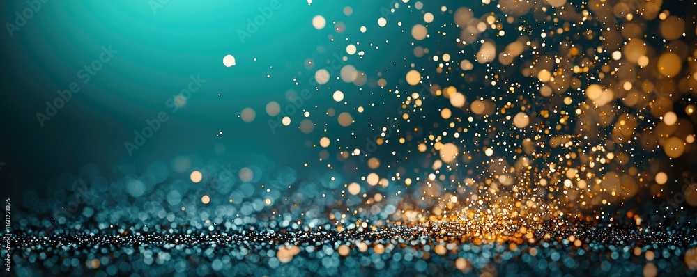 Aufkleber Burst abstract background concept. Vibrant bokeh lights create a mesmerizing background for your creative projects.