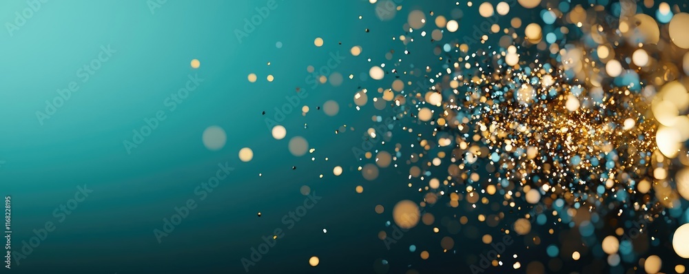 Aufkleber Burst abstract background concept. A vibrant display of glittering particles creating an enchanting visual effect.