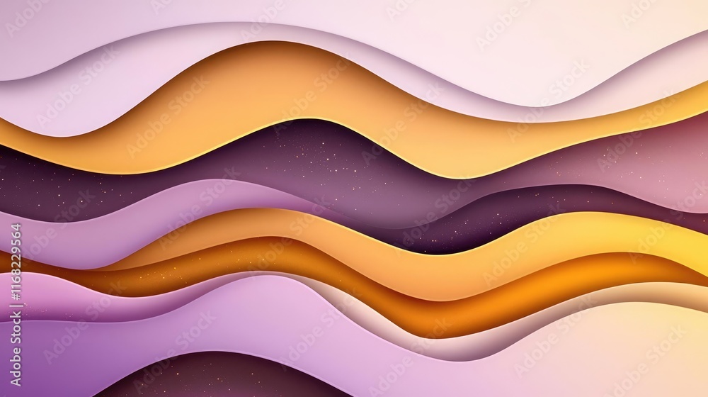 Poster Galaxy abstract background concept. Colorful abstract waves with smooth curves creating a dynamic and modern design.