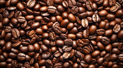Obraz premium Scattered coffee beans kitchen minimalist image cozy environment close-up view natural concept