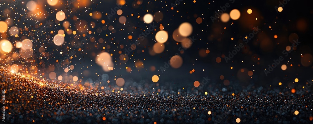 Poster burst abstract background concept. a stunning display of shimmering particles in motion against a da