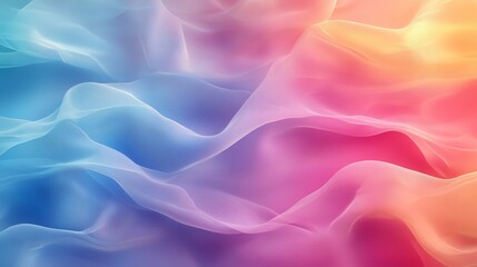 Fototapeta premium Soft Gradient Digital Background with Colorful Flow, Generative AI