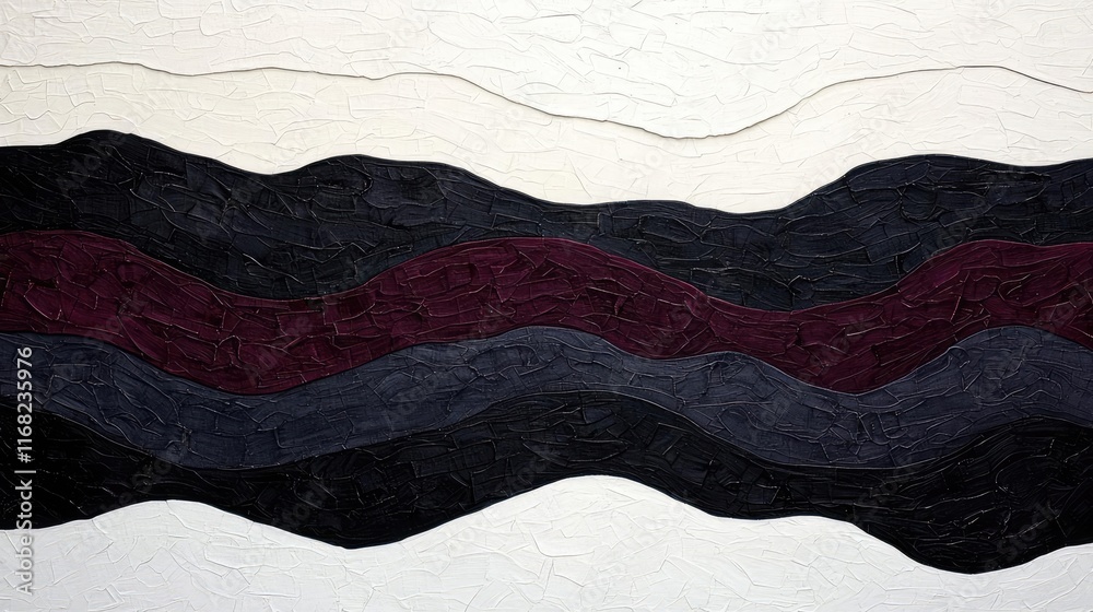 Poster Grungy abstract background idea. An abstract textured design with flowing waves in dark colors and subtle highlights.