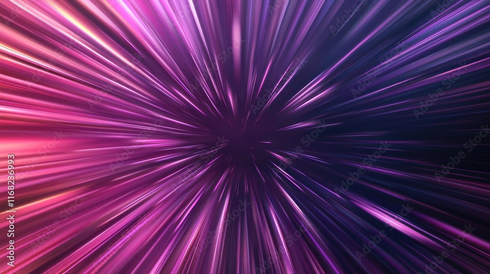 Poster burst abstract background concept. vibrant abstract background with radiant light rays in purple and