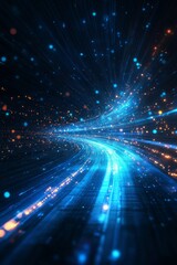 Fototapeta premium Abstract Business Technology Concept Digital Background, Generative AI