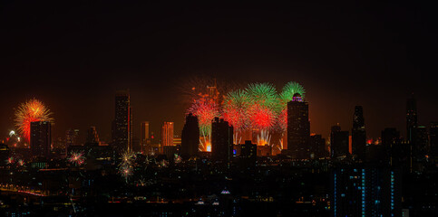 Fototapeta premium Fireworks Festival for New Year's Day #3