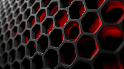 Modern technological background for design in red and black tones