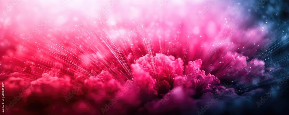 Aufkleber burst abstract background concept. a vibrant abstract background featuring striking pink and blue cl