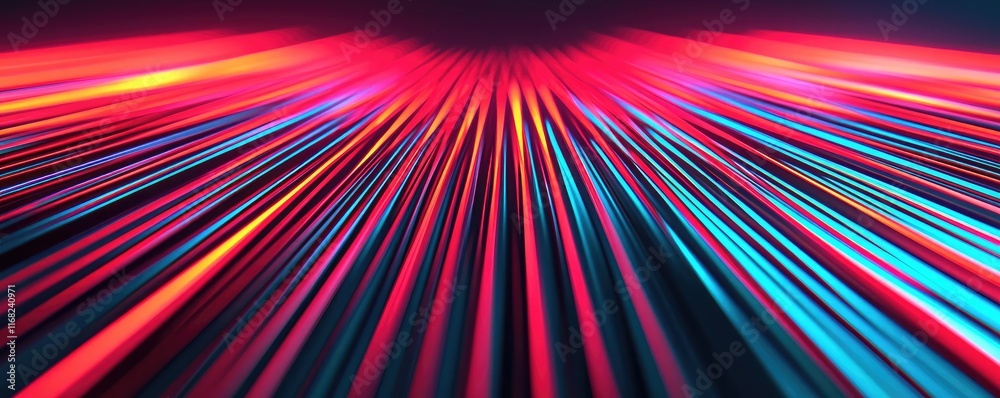 Poster Burst abstract background concept. Vibrant abstract light streaks creating a sense of speed and dynamism.