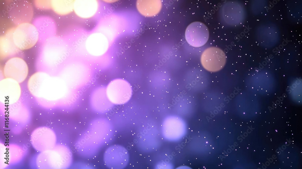 Poster Galaxy abstract background concept. Colorful bokeh light background creating a dreamy atmosphere and unique visual appeal.