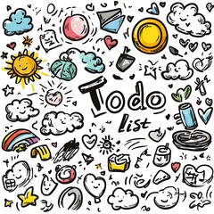 Encouraging "Good Job!" Doodle Illustration