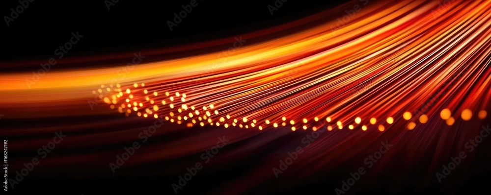 Aufkleber Burst abstract background concept. Dynamic light wave patterns in warm colors creating a mesmerizing visual abstract.