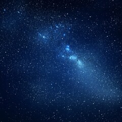 Fototapeta premium Starry Night Sky with Bright Celestial Bodies and Distant Galaxies in Deep Space