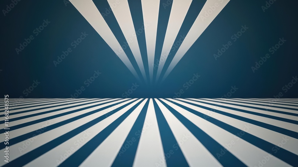 Poster burst abstract background concept. abstract background with converging lines in shades of blue and w