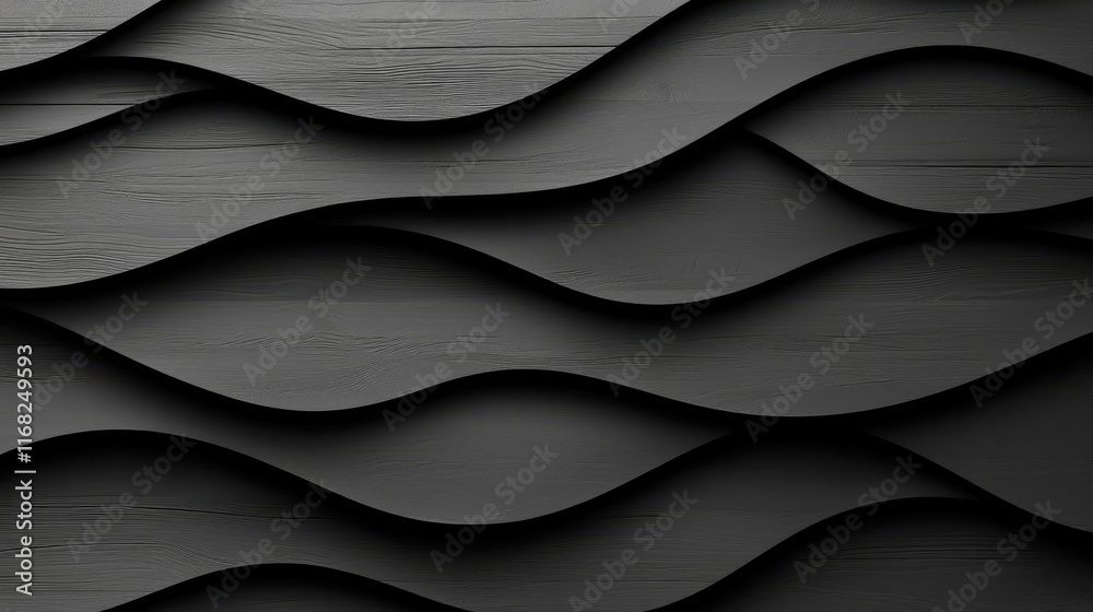 Poster Grungy abstract background idea. Abstract black wave pattern design for modern backgrounds and textures.