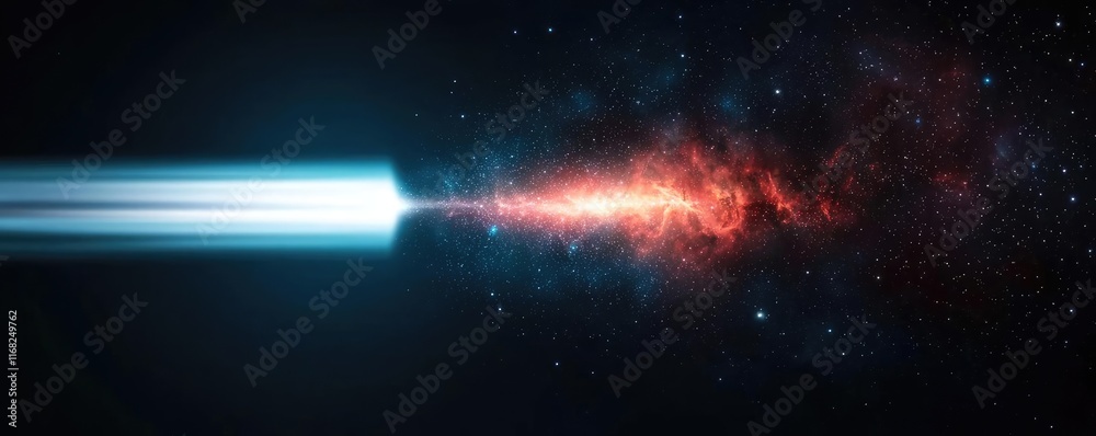 Poster galaxy abstract background concept. a stunning visual of a cosmic phenomenon with vibrant colors in 