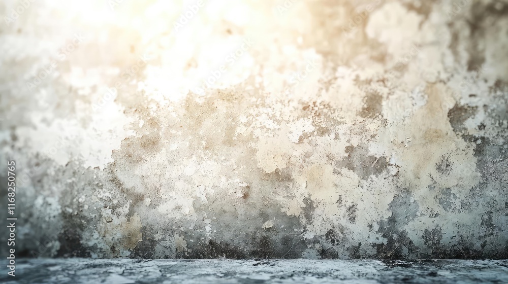 Poster grungy abstract background idea. a textured and aged wall with natural light creating an artistic at