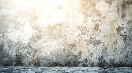 Grungy abstract background idea. A textured and aged wall with natural light creating an artistic atmosphere.