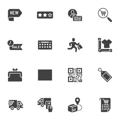 E-commerce vector icons set