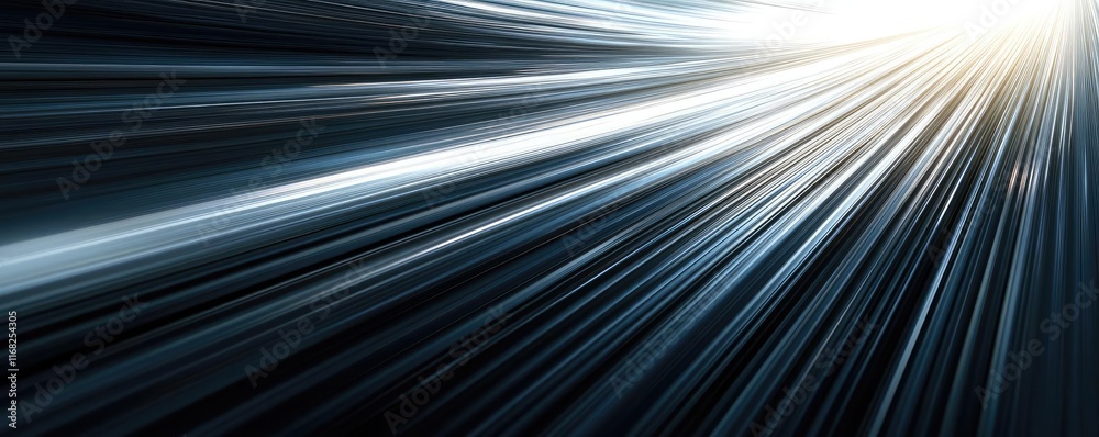 Poster Burst abstract background concept. Dynamic light beams create a visually striking abstract pattern that suggests speed.